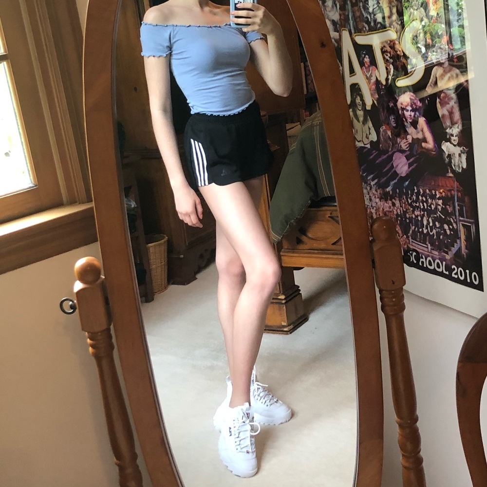 Forever 21 Off the Shoulder Crop Top